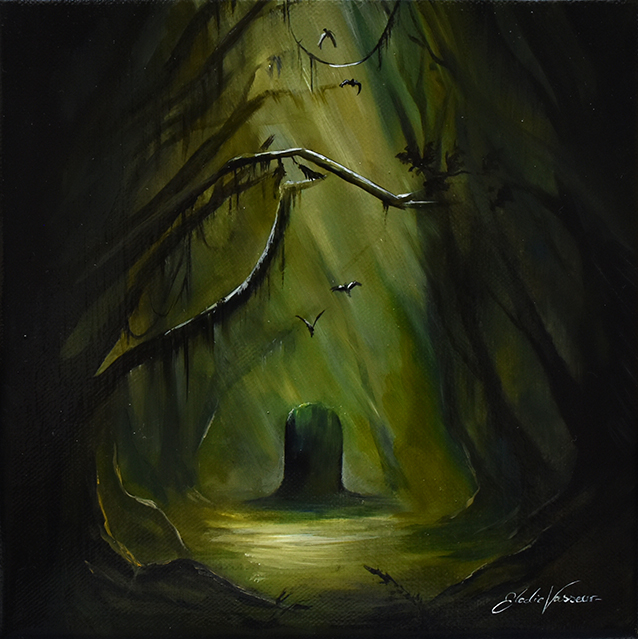 Peintures paysages mystiques forêt Elodie Vasseur